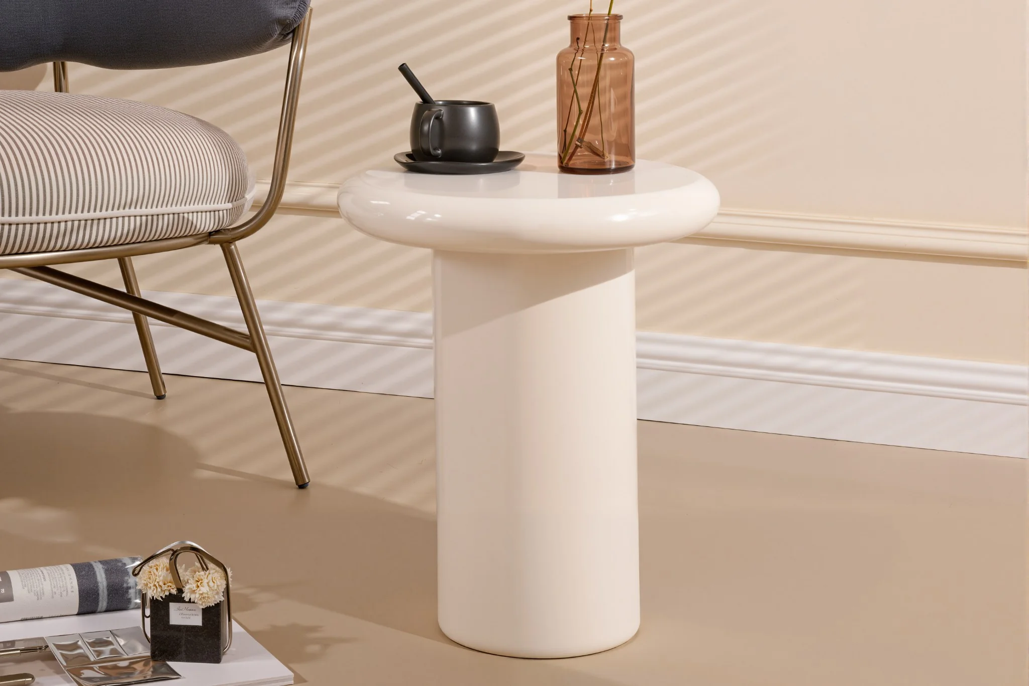 Pebble Companions Soft Hue Round Side Table - Image 14