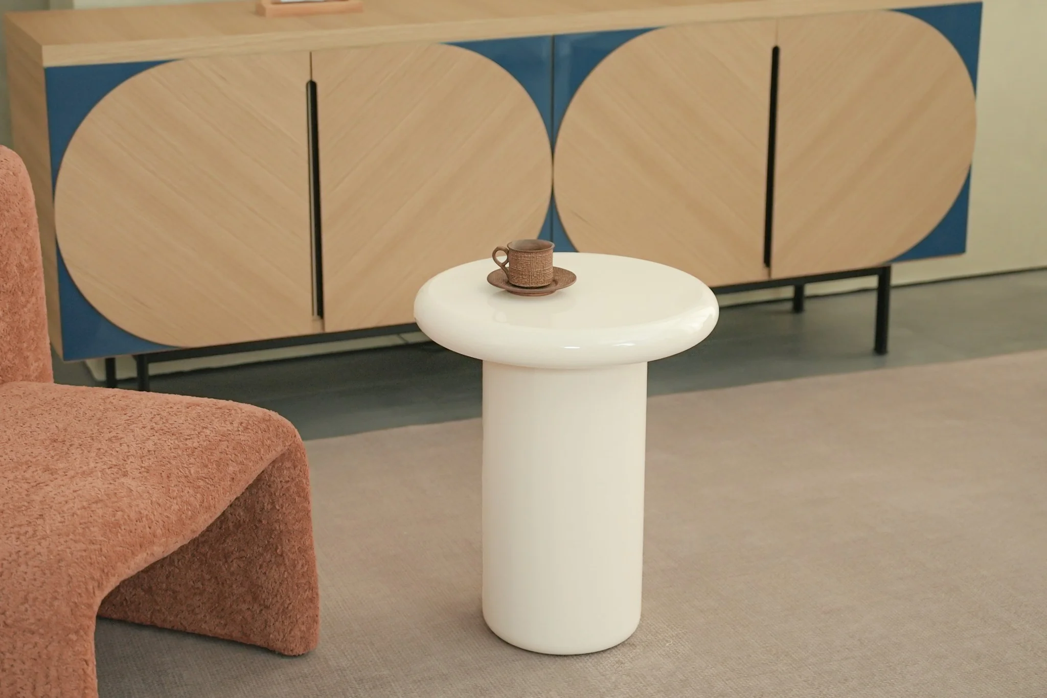 Pebble Companions Soft Hue Round Side Table - Image 15