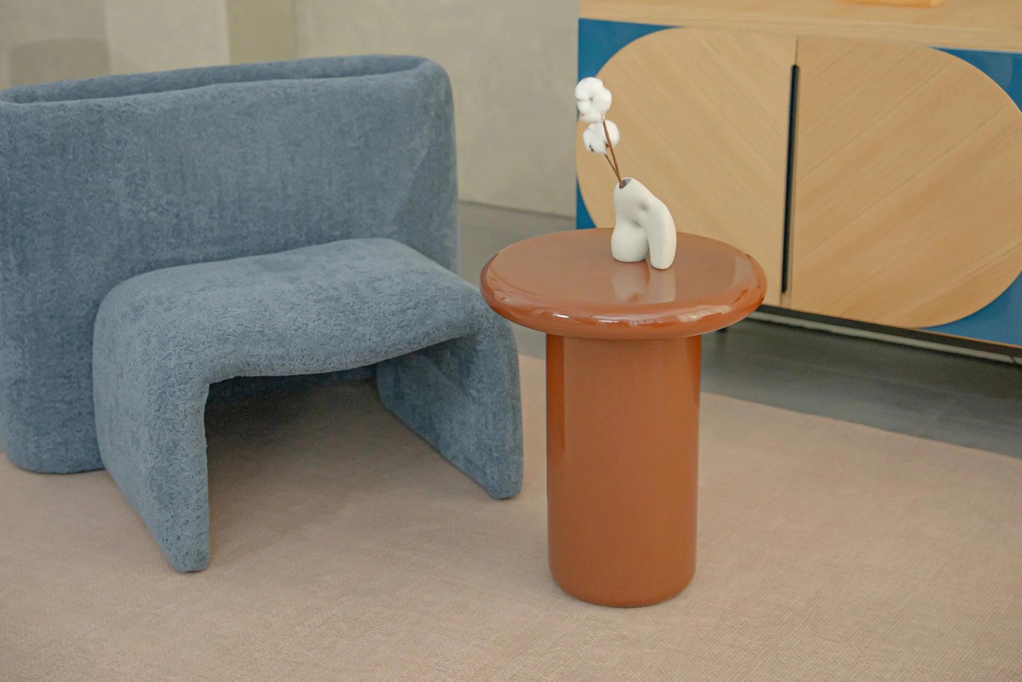 Pebble Companions Soft Hue Round Side Table - Image 3