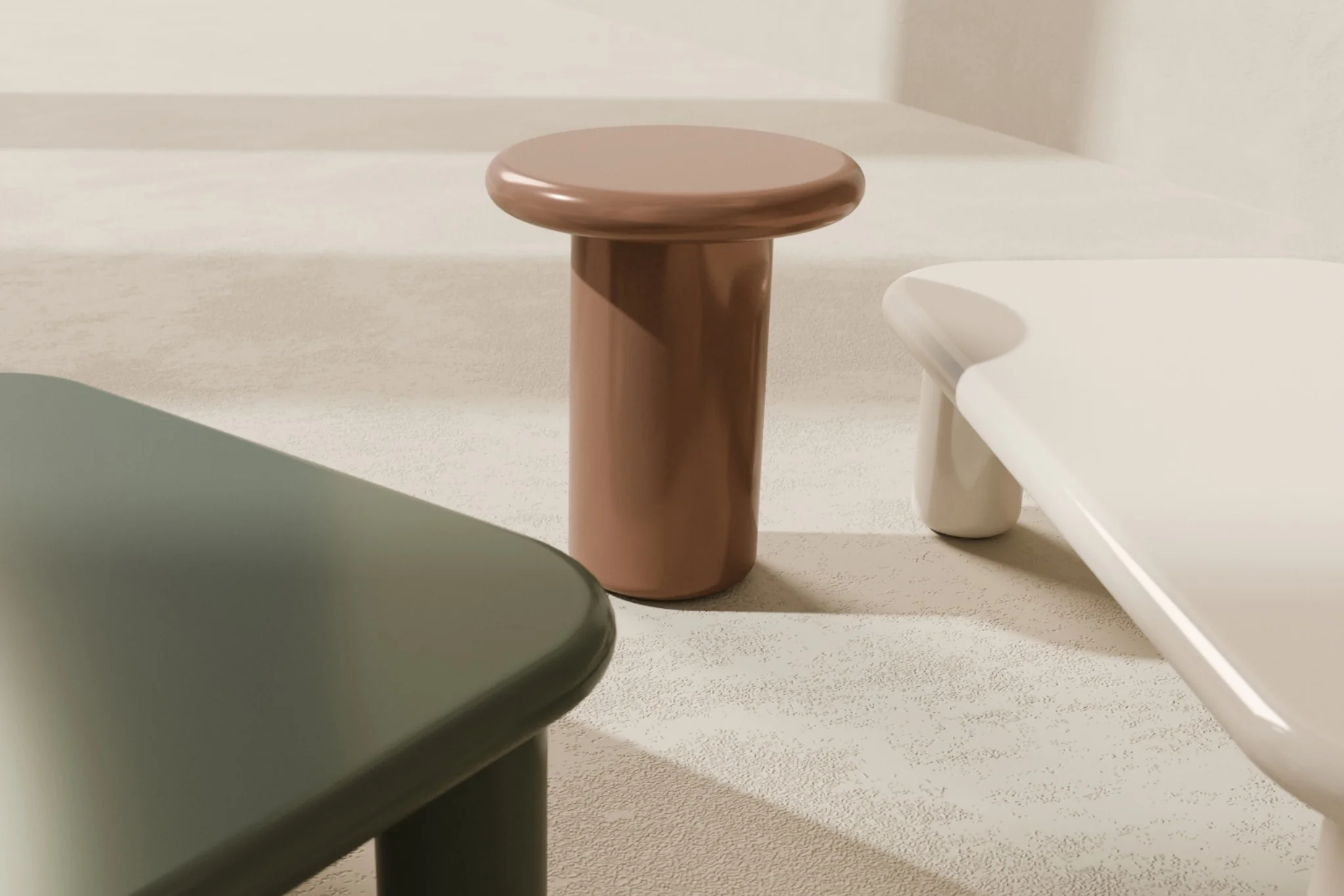 Pebble Companions Soft Hue Round Side Table - Image 6