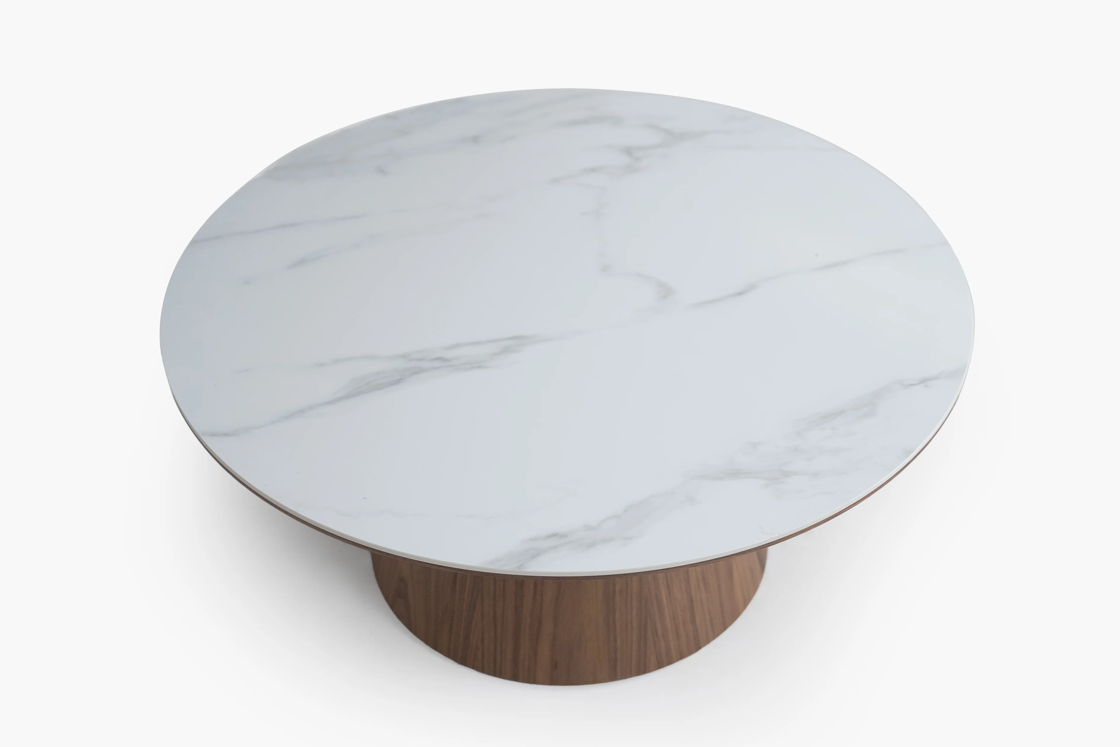 Pure Root Round Pedestal Coffee Table with Sintered Stone Top - Image 4