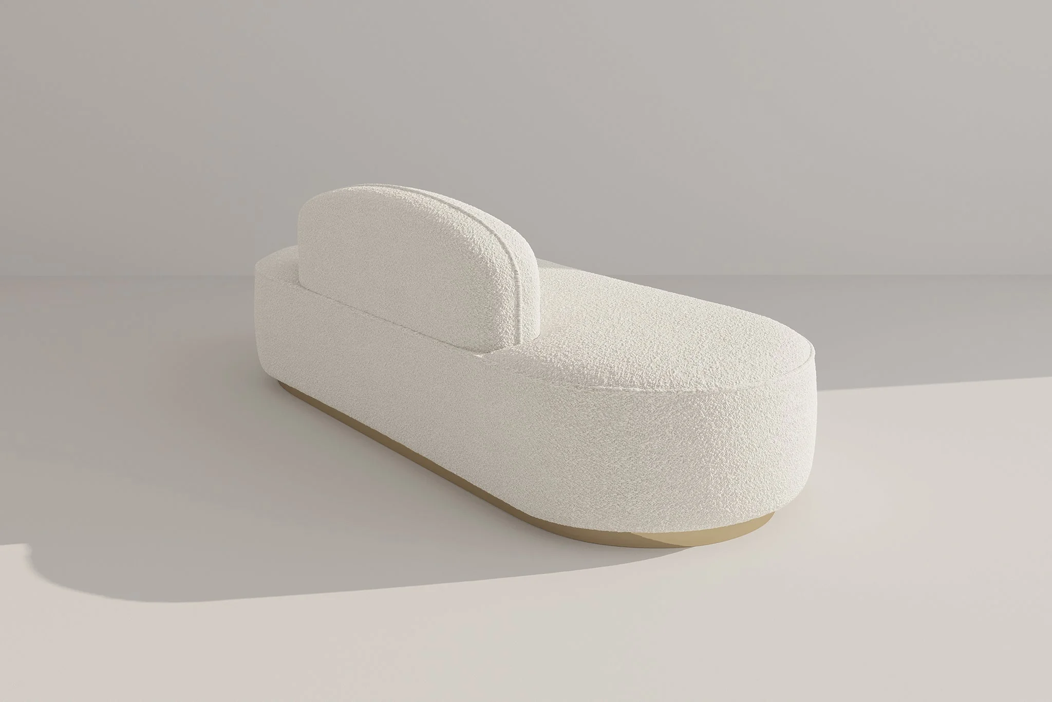 Rotondo Curved Armless 3-Seater Sofa Bench - Image 4