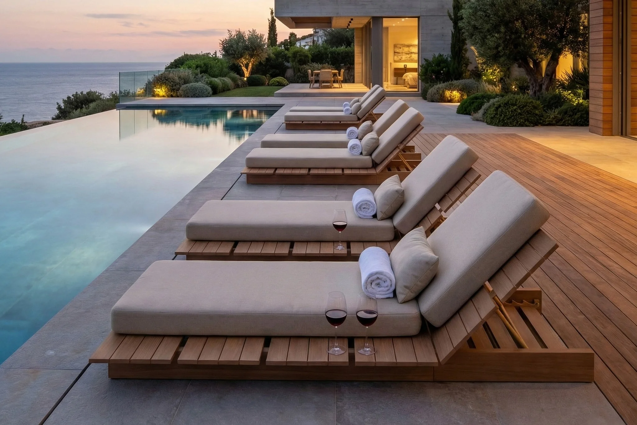 Solora Outdoor Aluminum Chaise Lounge with Cushion - Image 18