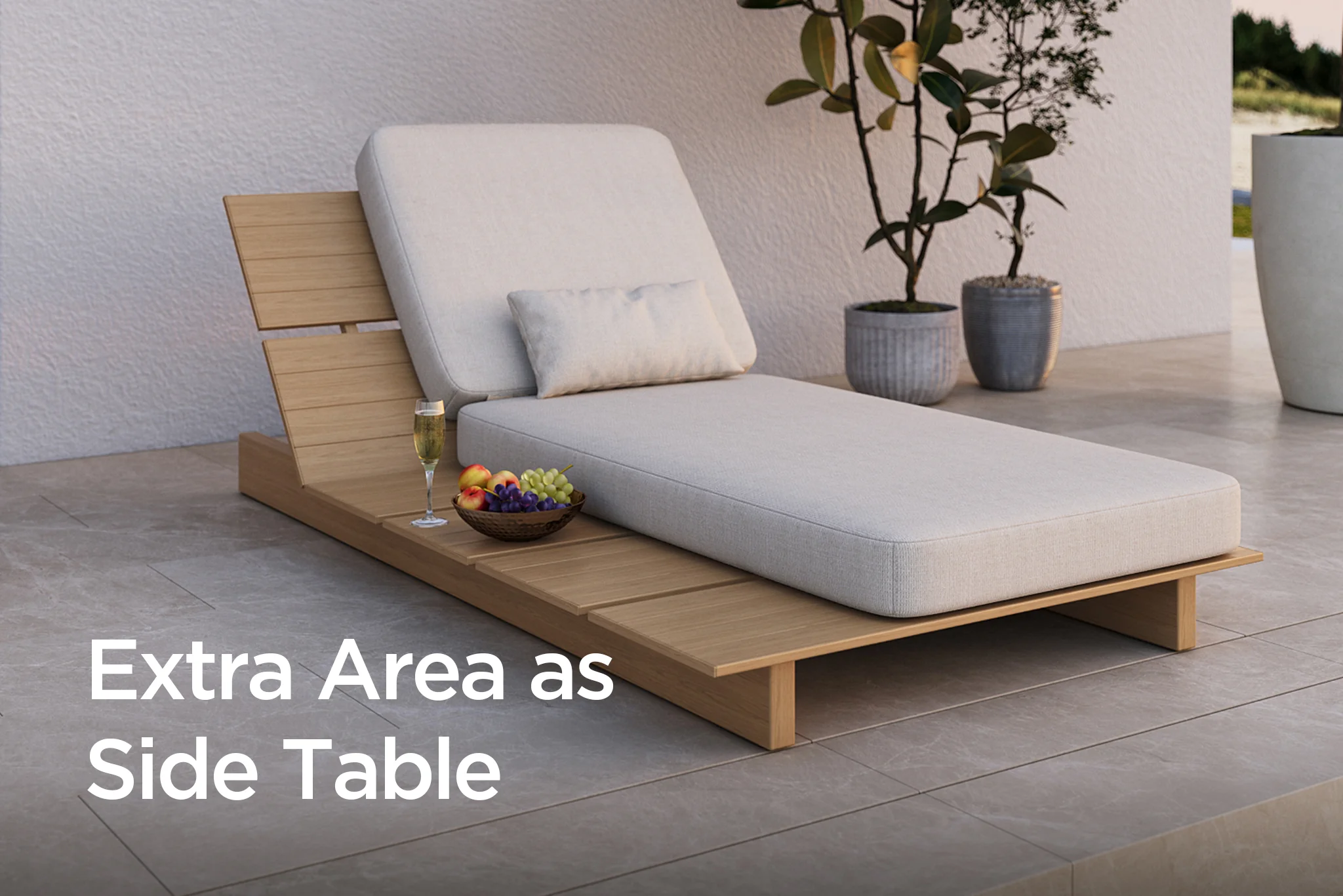 Solora Outdoor Aluminum Chaise Lounge with Cushion - Image 5