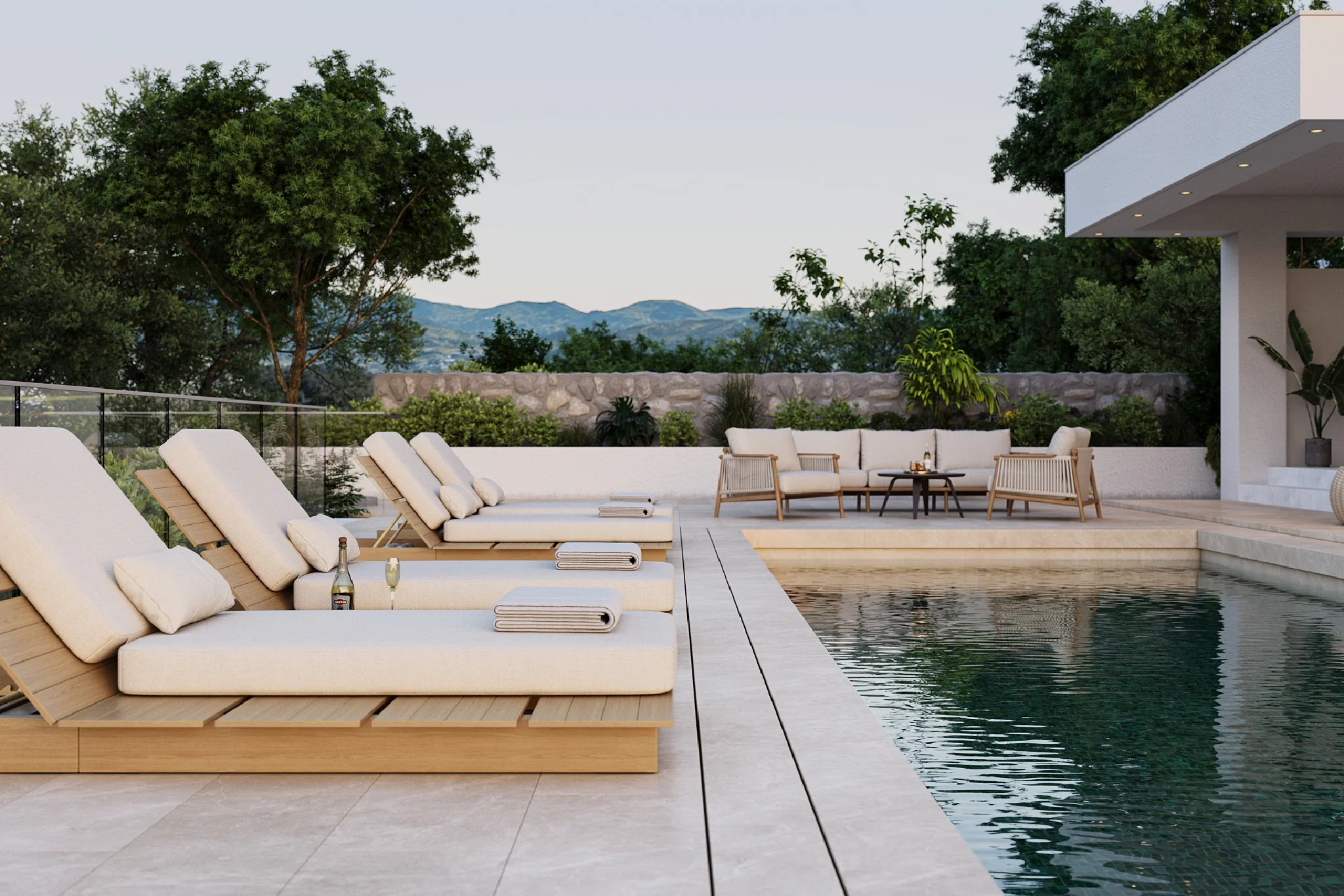 Solora Outdoor Aluminum Chaise Lounge with Cushion - Image 9