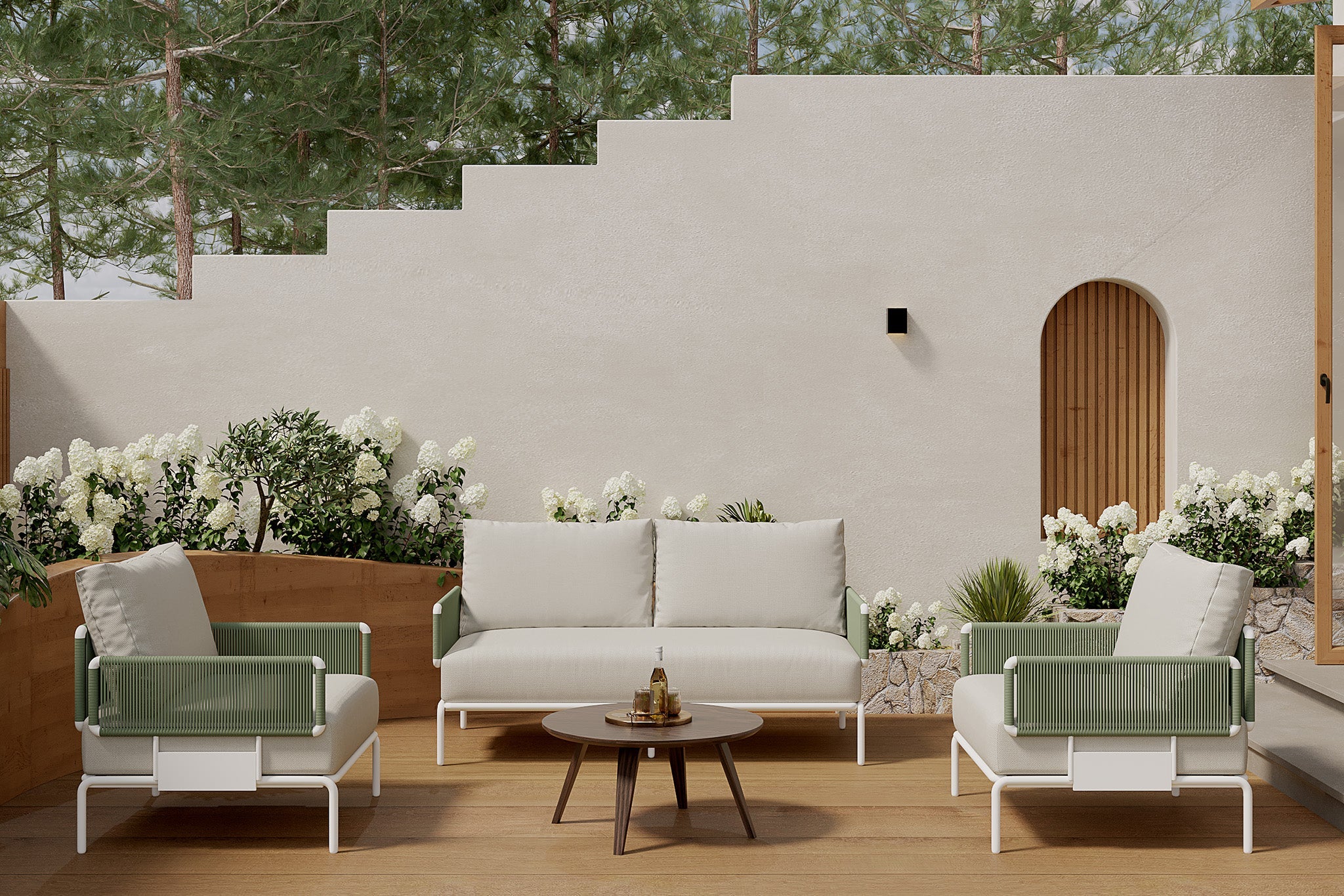 Sylva Aluminum Outdoor Modular Chair - Image 12