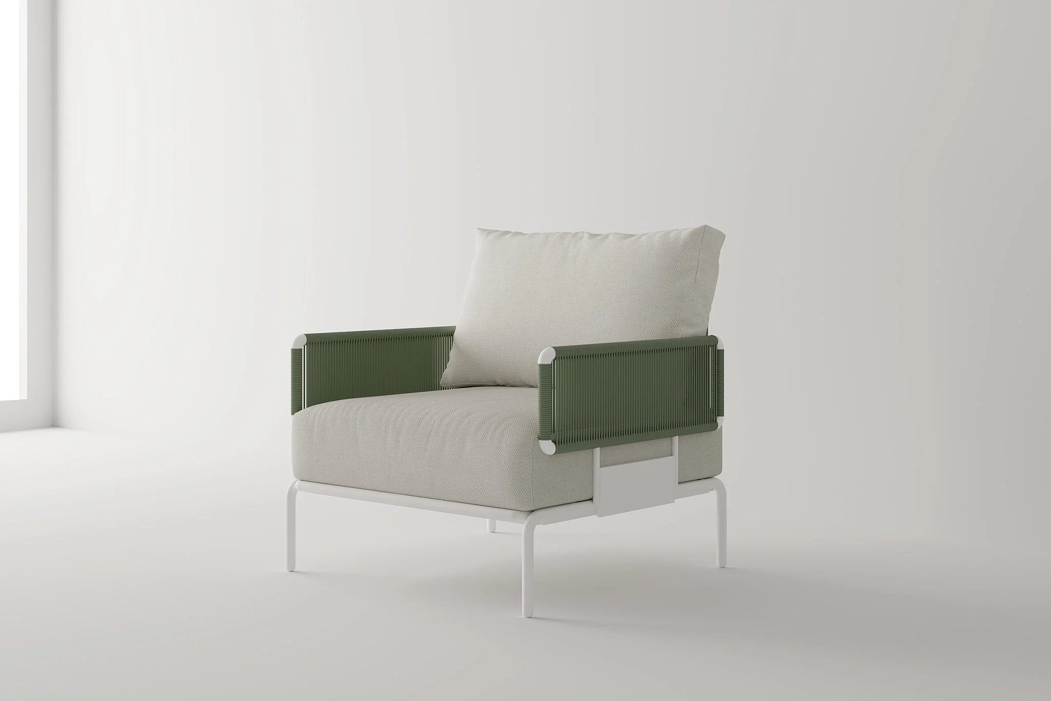 Sylva Aluminum Outdoor Modular Chair - Image 3