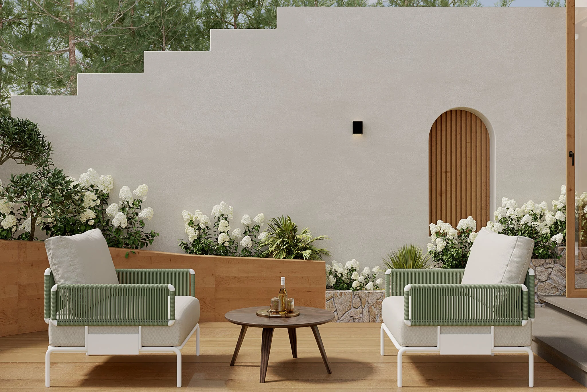 Sylva Aluminum Outdoor Modular Chair - Image 6
