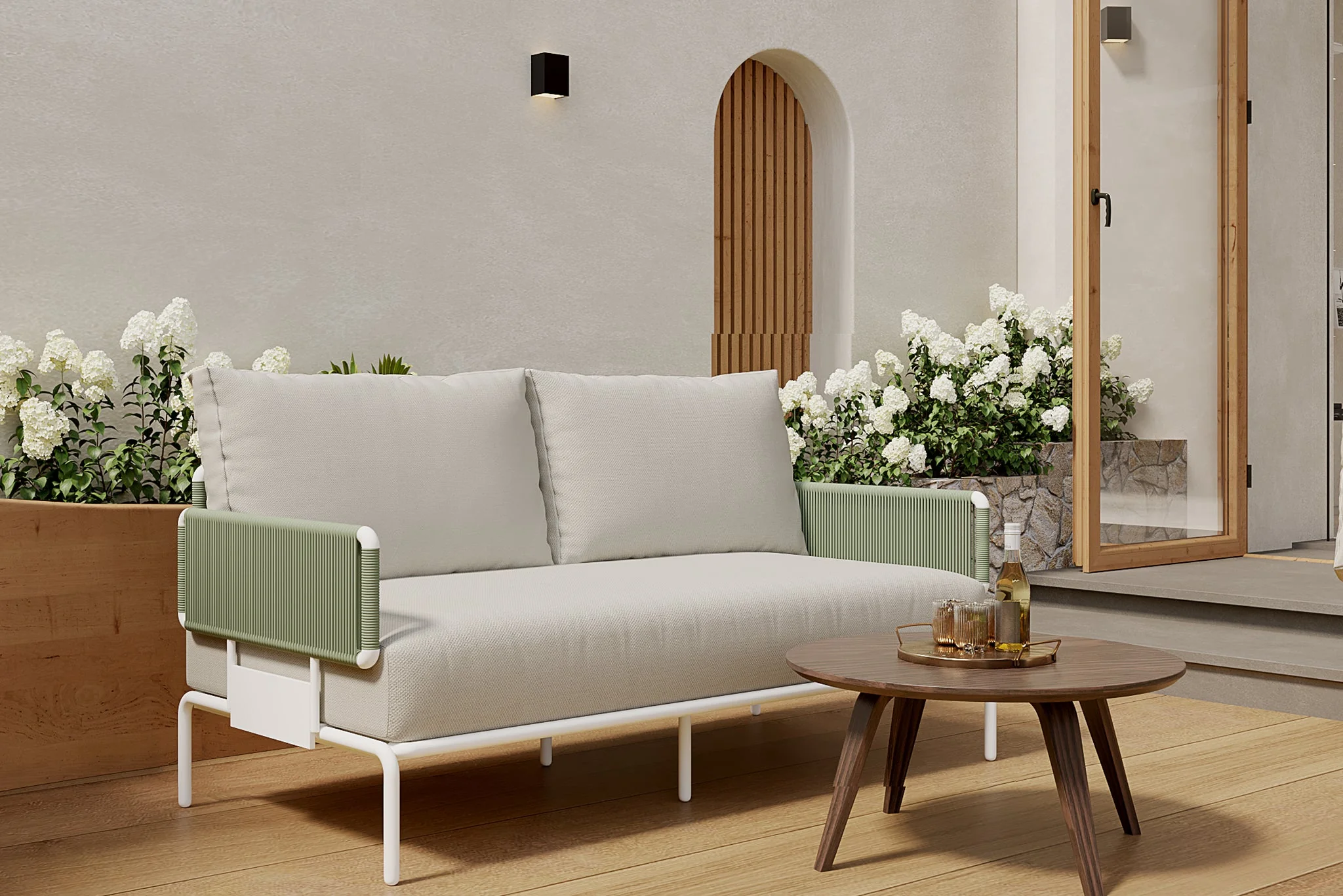 Sylva Aluminum Outdoor Modular Chair - Image 9