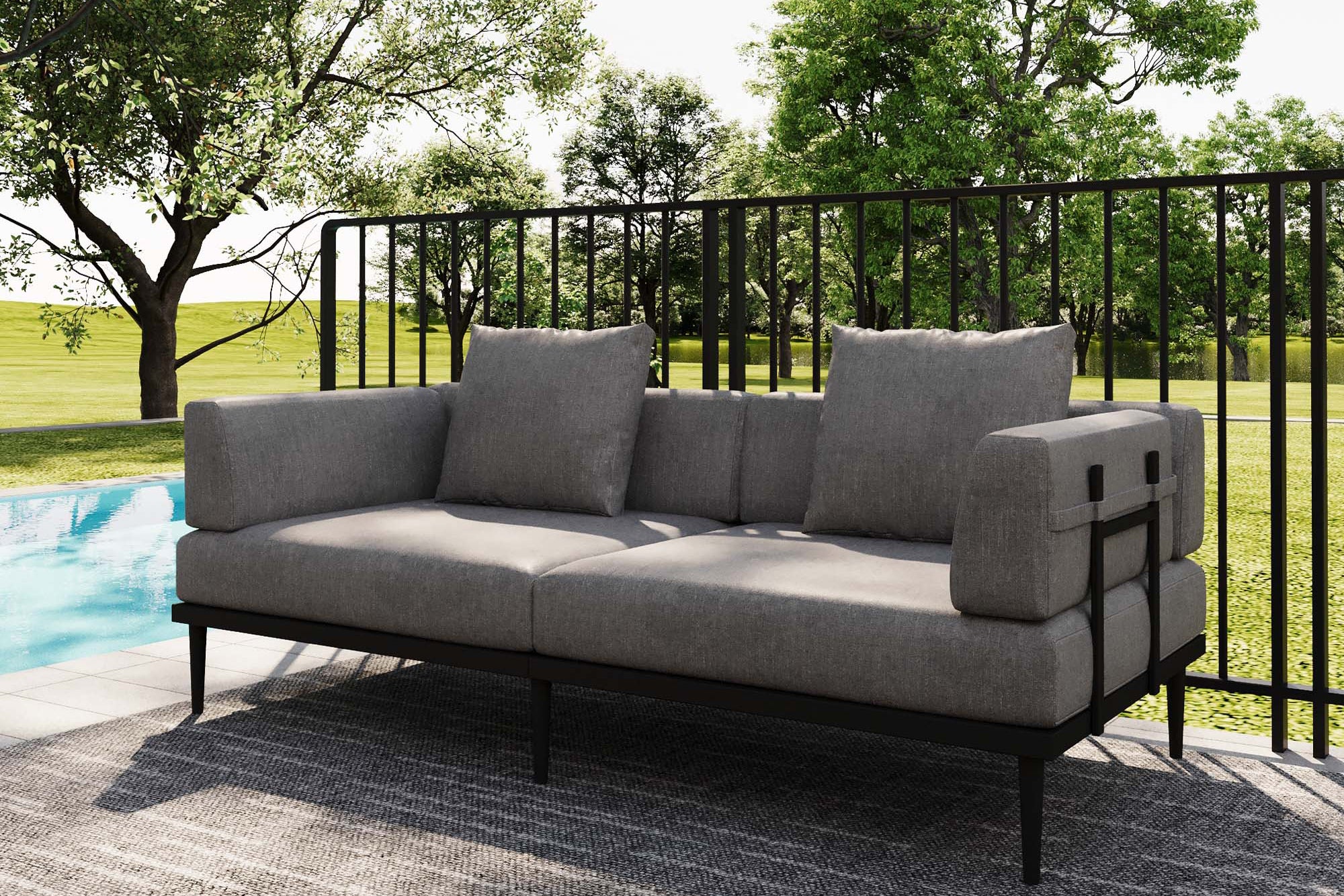 Terra Modular Outdoor Sofa with Tables - Image 15