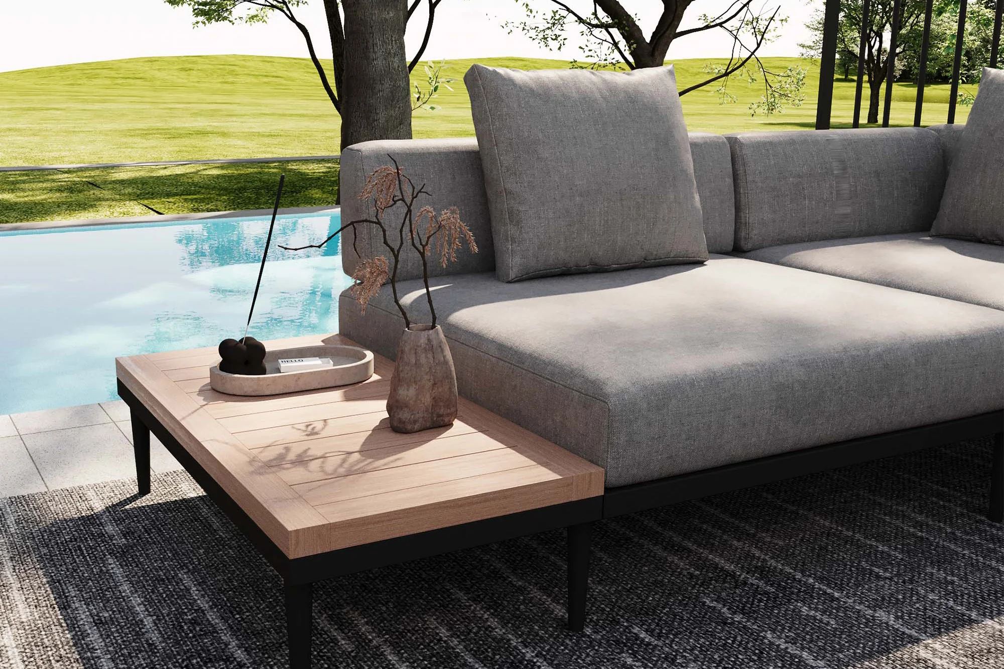 Terra Modular Outdoor Sofa with Tables - Image 39