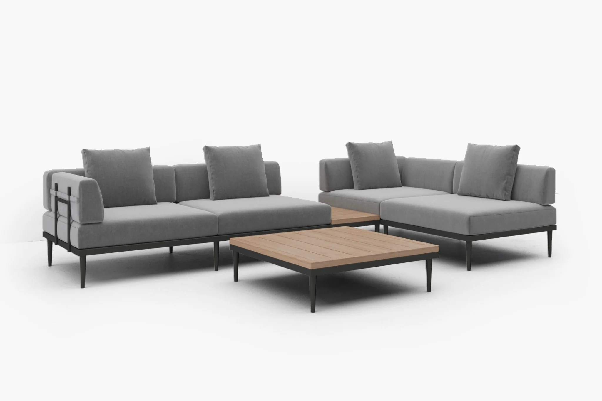 Terra Modular Outdoor Sofa with Tables - Image 48