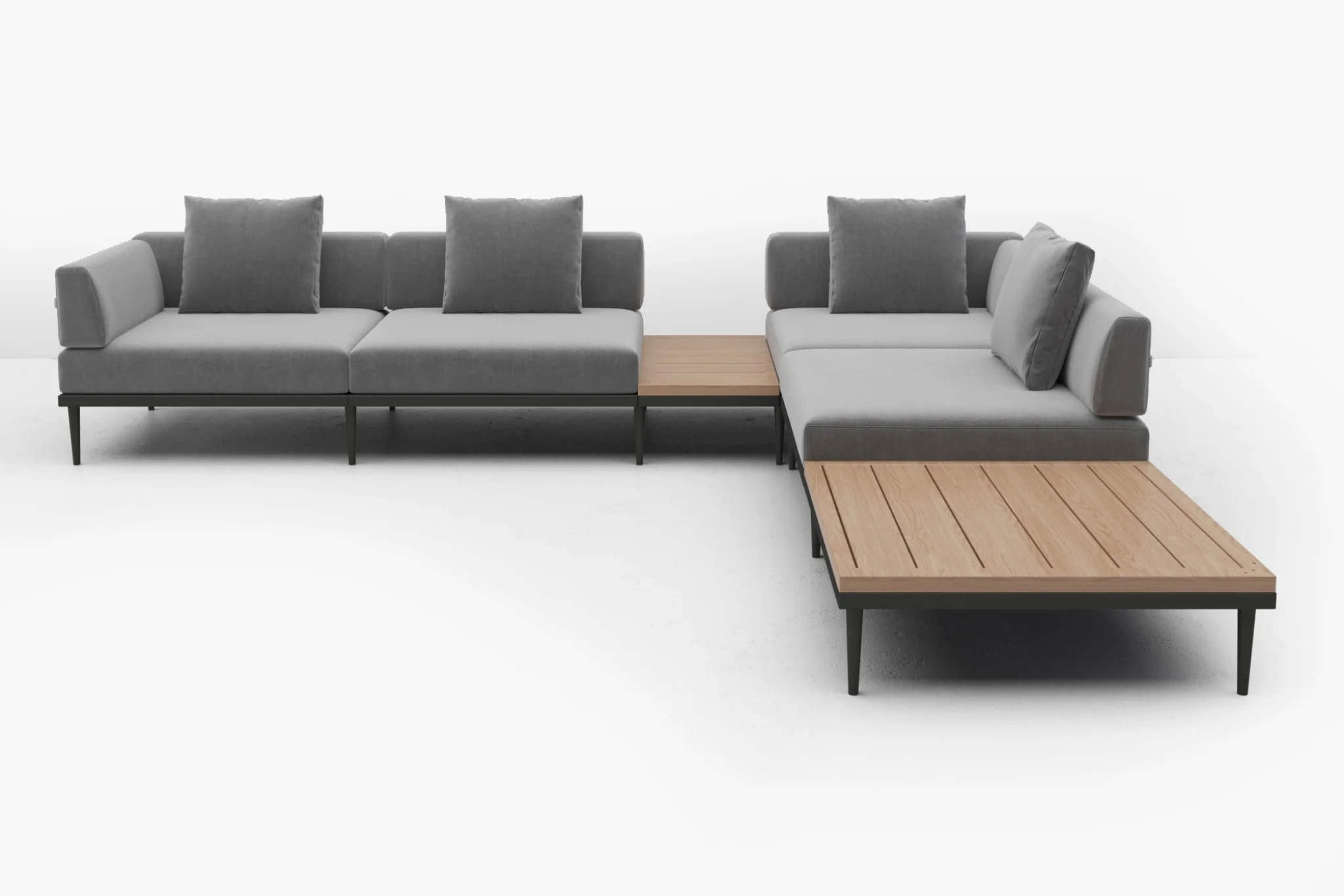 Terra Modular Outdoor Sofa with Tables - Image 50