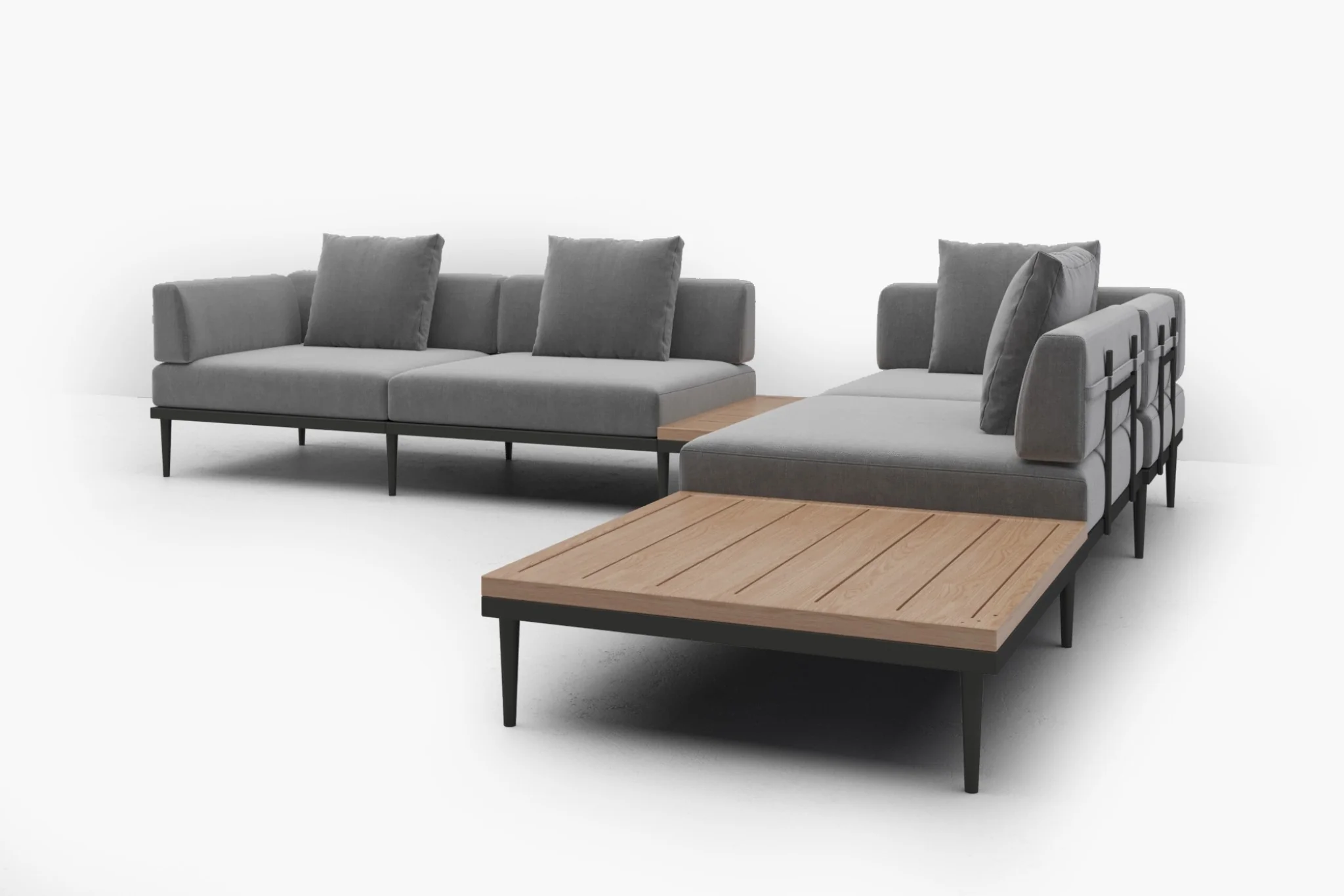 Terra Modular Outdoor Sofa with Tables - Image 52