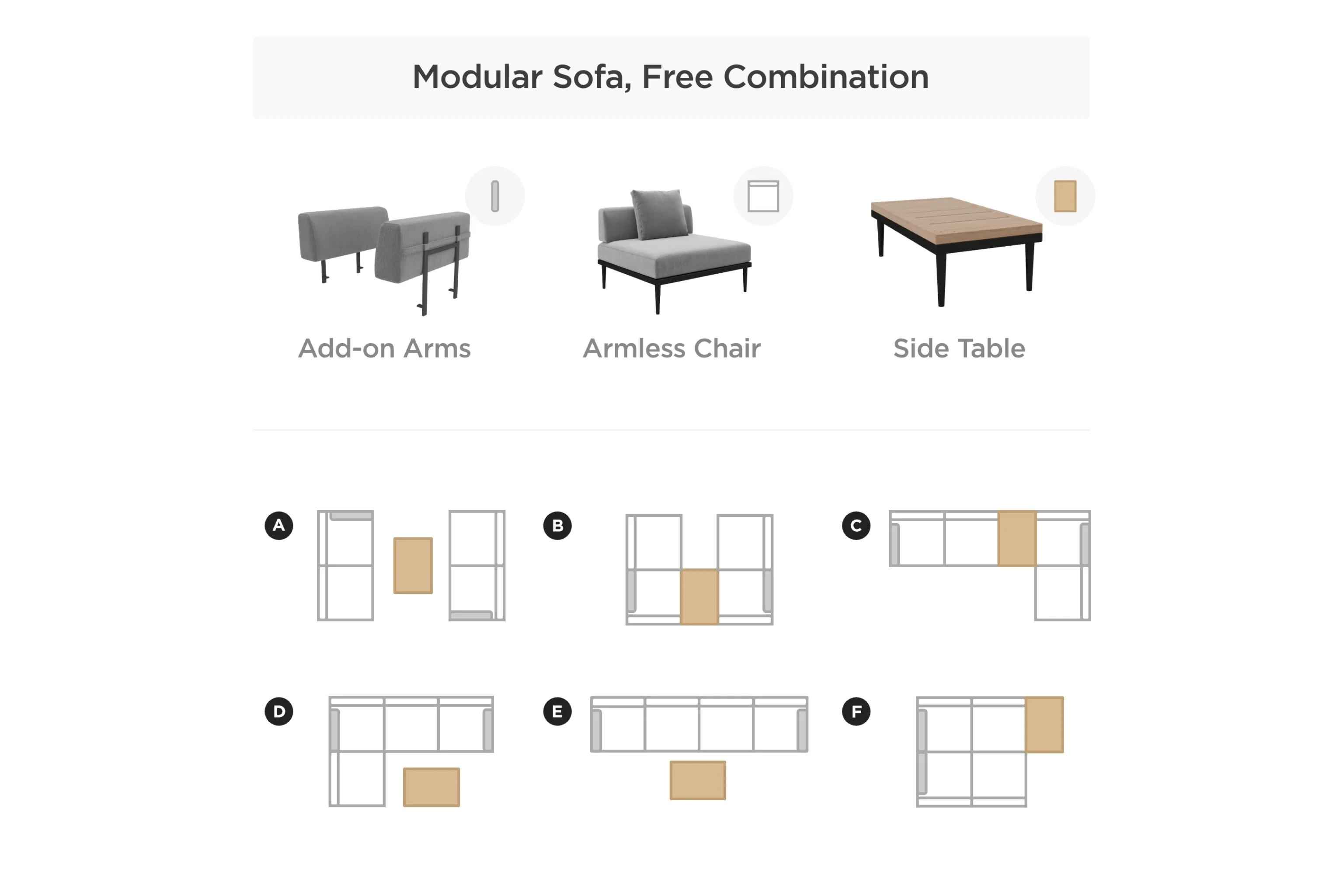 Terra Modular Outdoor Sofa with Tables - Image 9