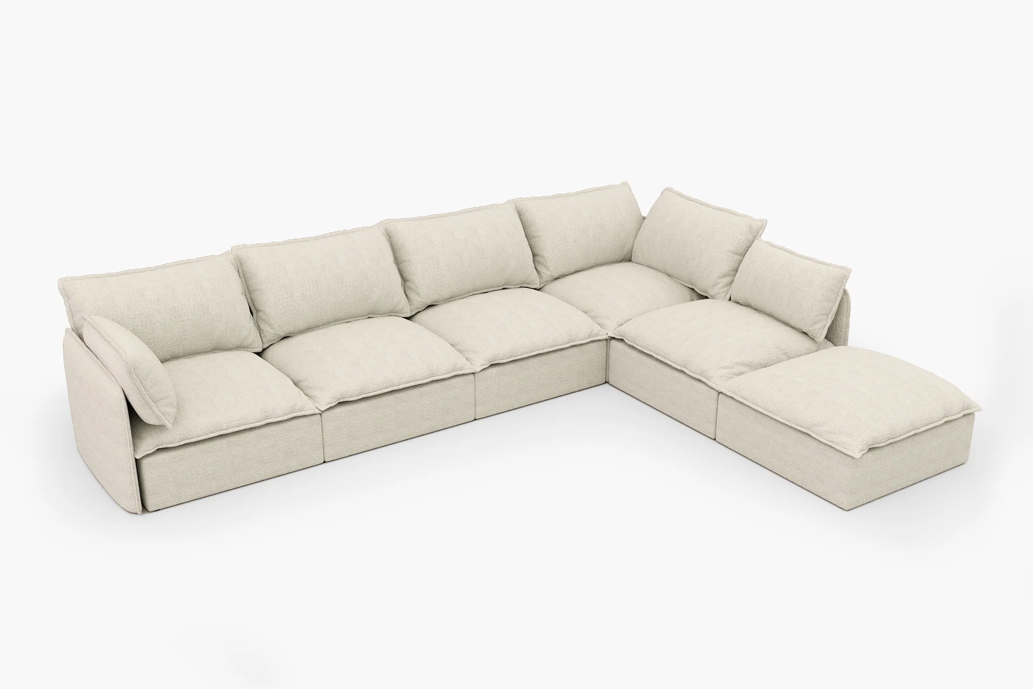 Vensa Modular Reversible Sectional Cloud Couch - Image 128