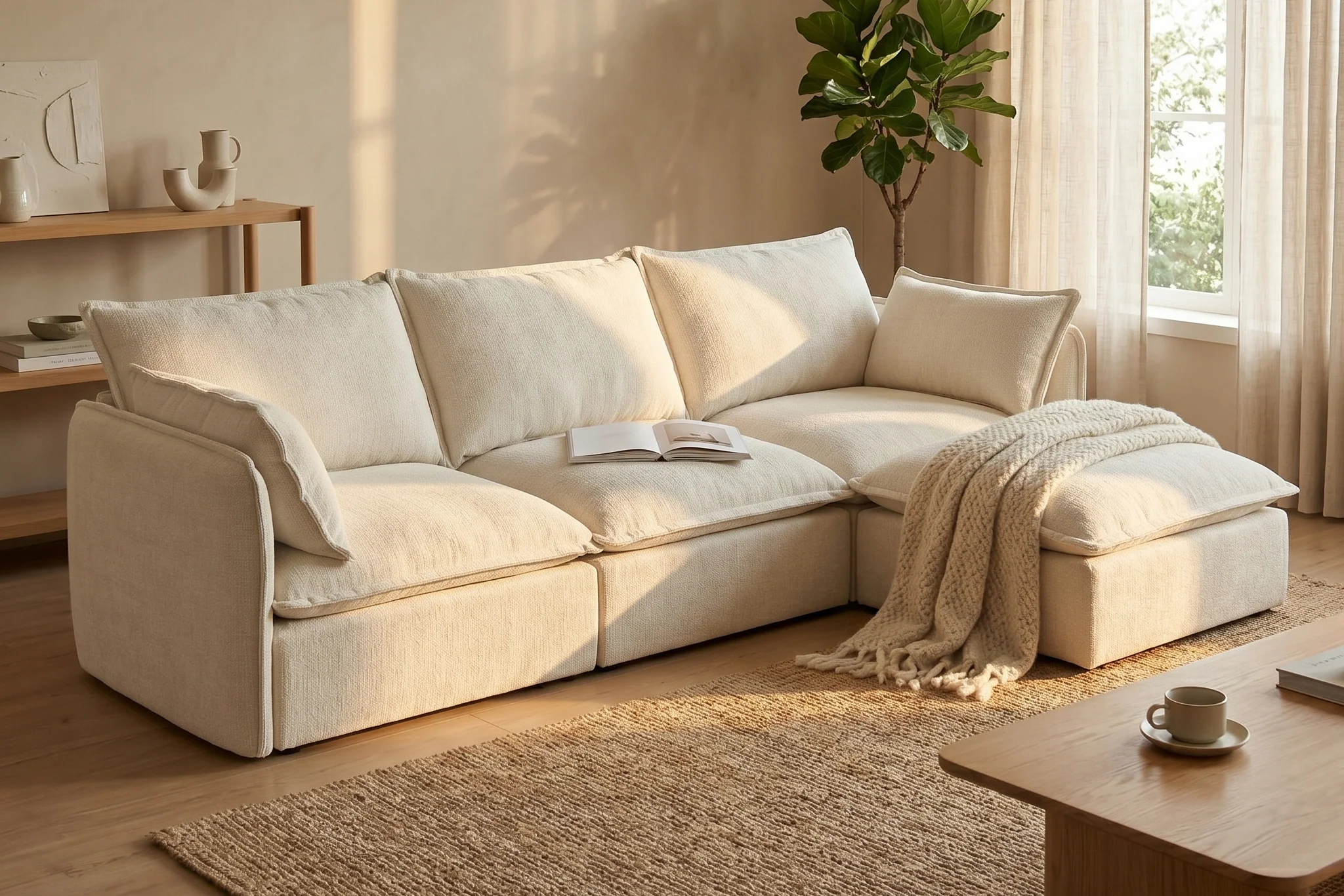 Vensa Modular Reversible Sectional Cloud Couch - Image 141