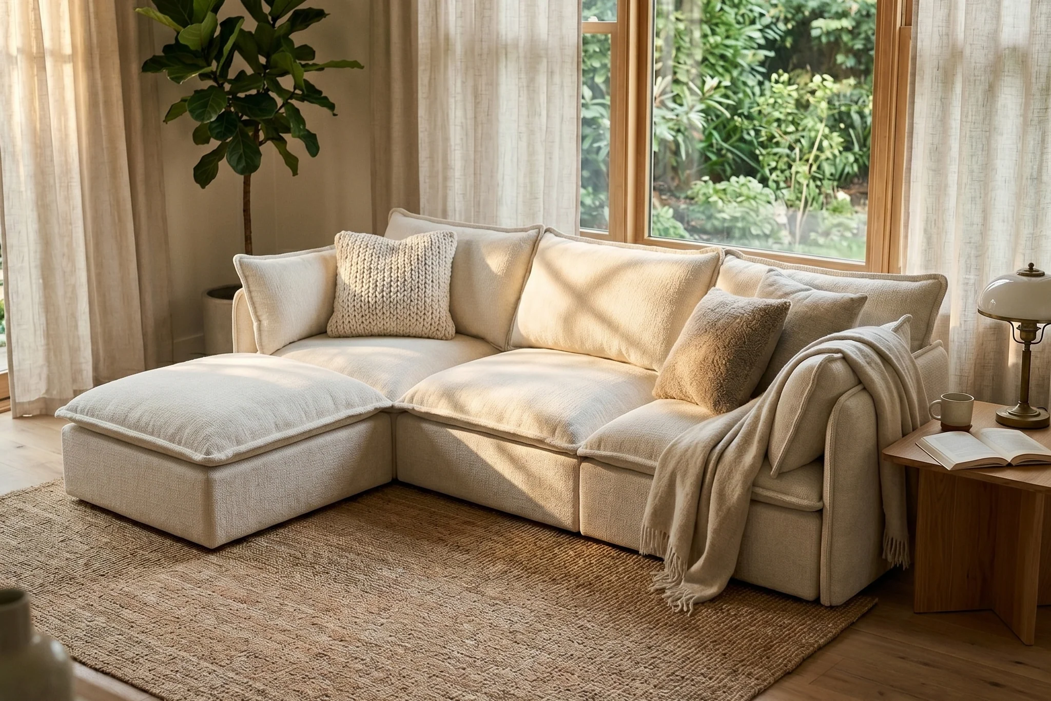 Vensa Modular Reversible Sectional Cloud Couch - Image 143