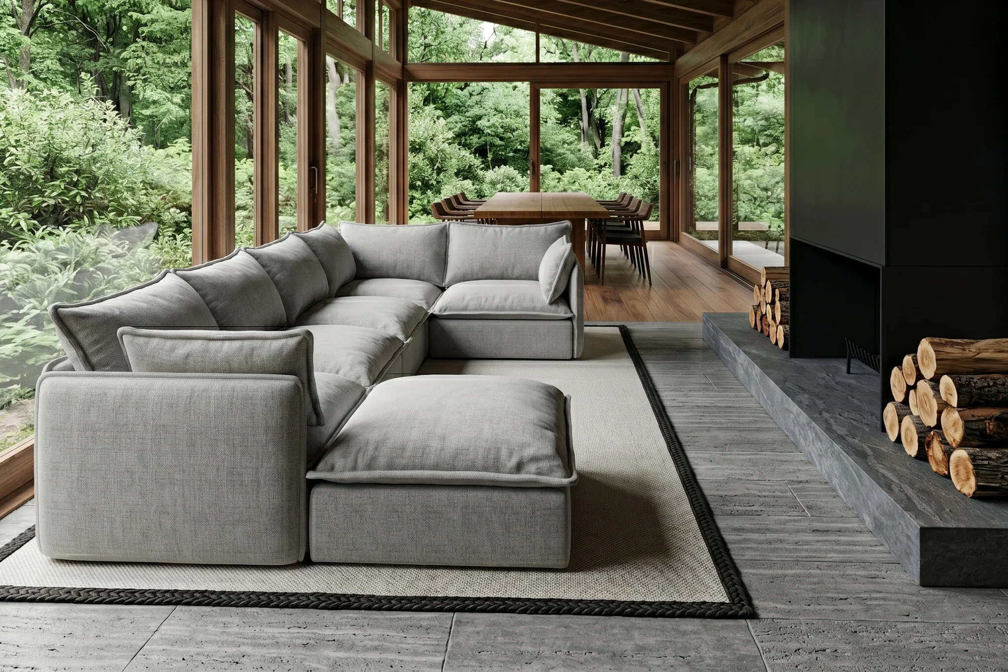 Vensa Modular Reversible Sectional Cloud Couch - Image 180