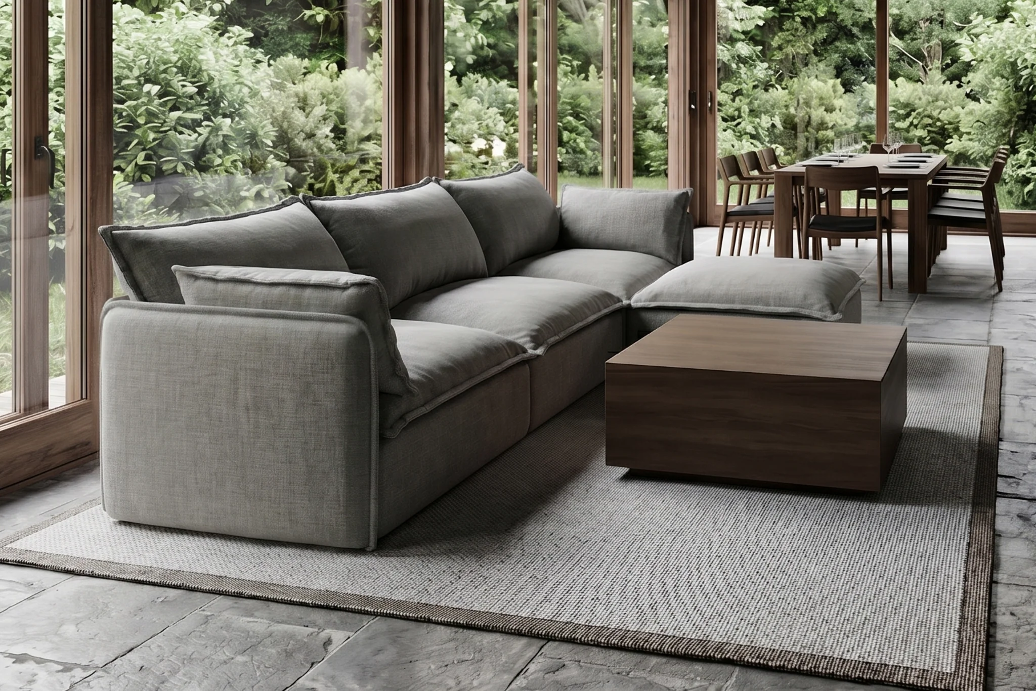 Vensa Modular Reversible Sectional Cloud Couch - Image 192