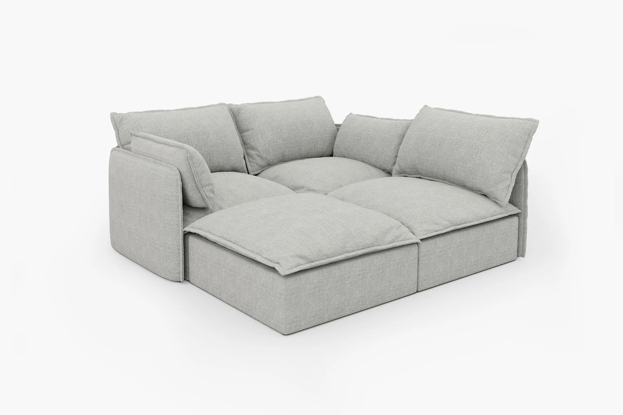 Vensa Modular Reversible Sectional Cloud Couch - Image 193
