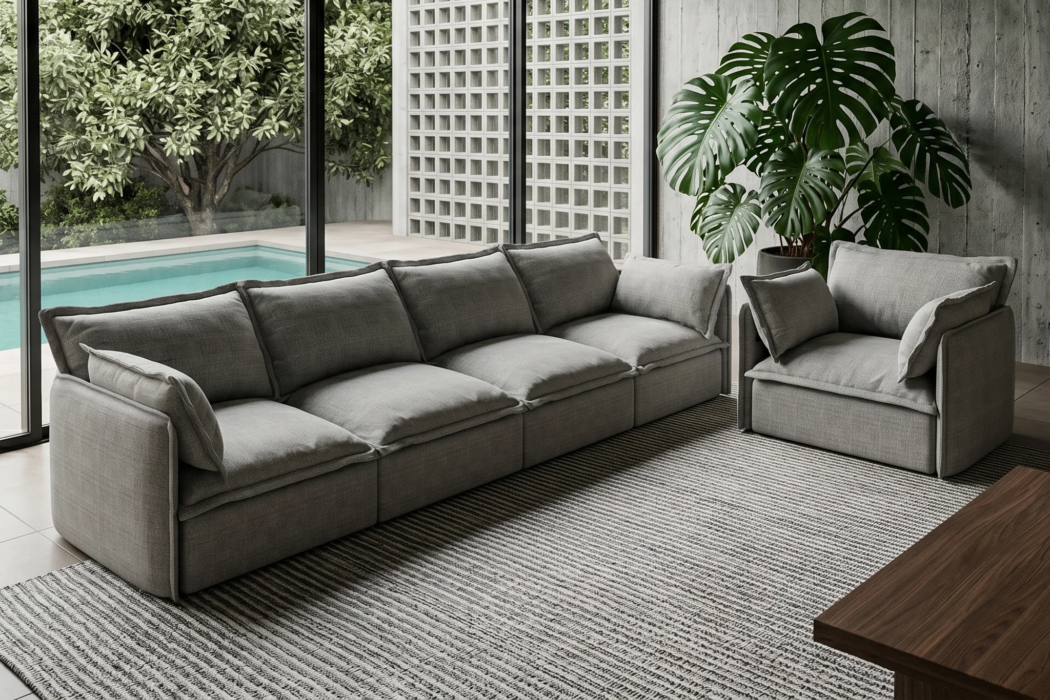 Vensa Modular Reversible Sectional Cloud Couch - Image 201