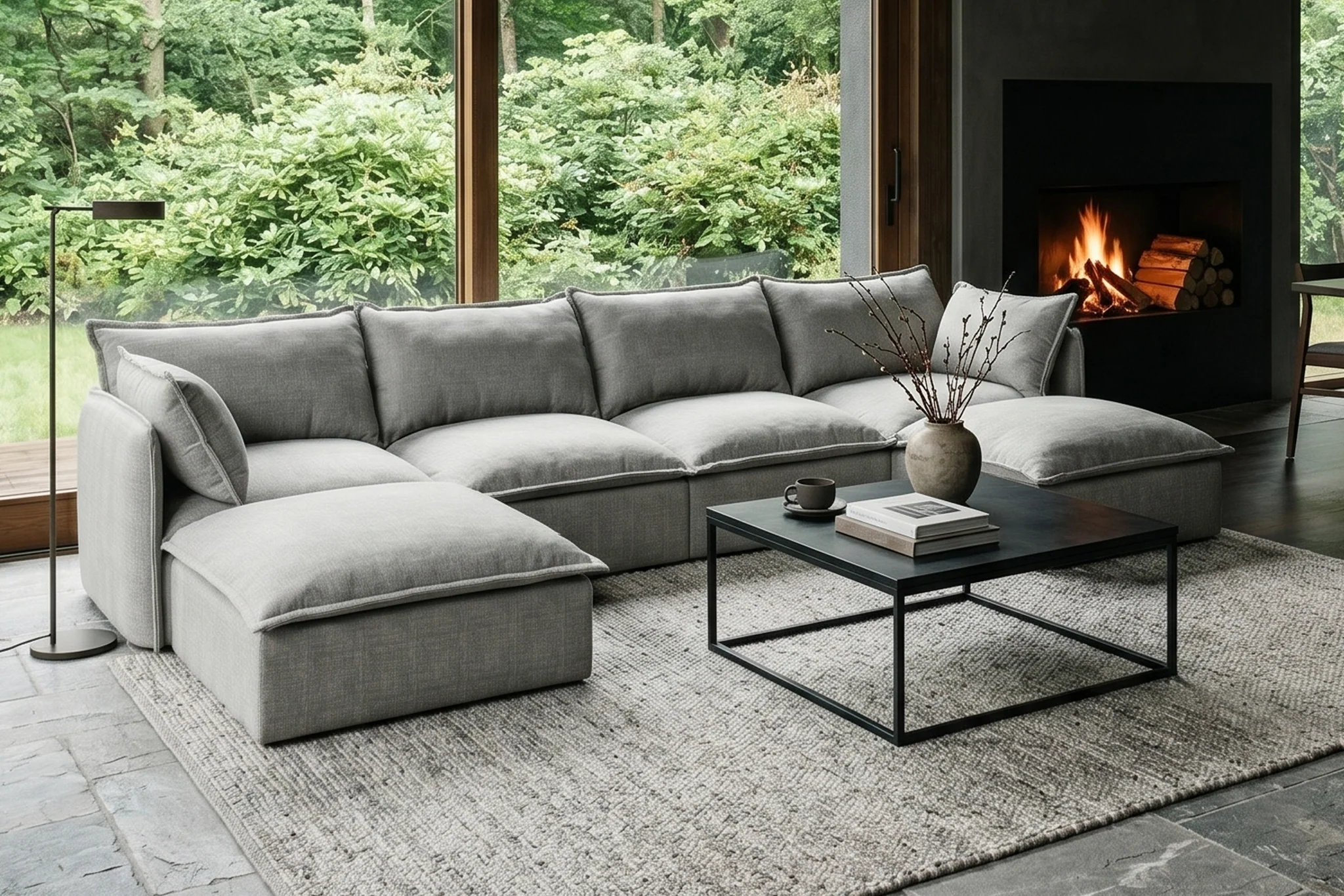 Vensa Modular Reversible Sectional Cloud Couch - Image 223