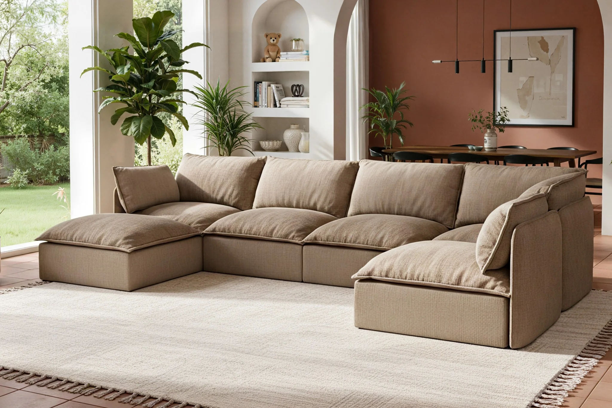 Vensa Modular Reversible Sectional Cloud Couch - Image 72