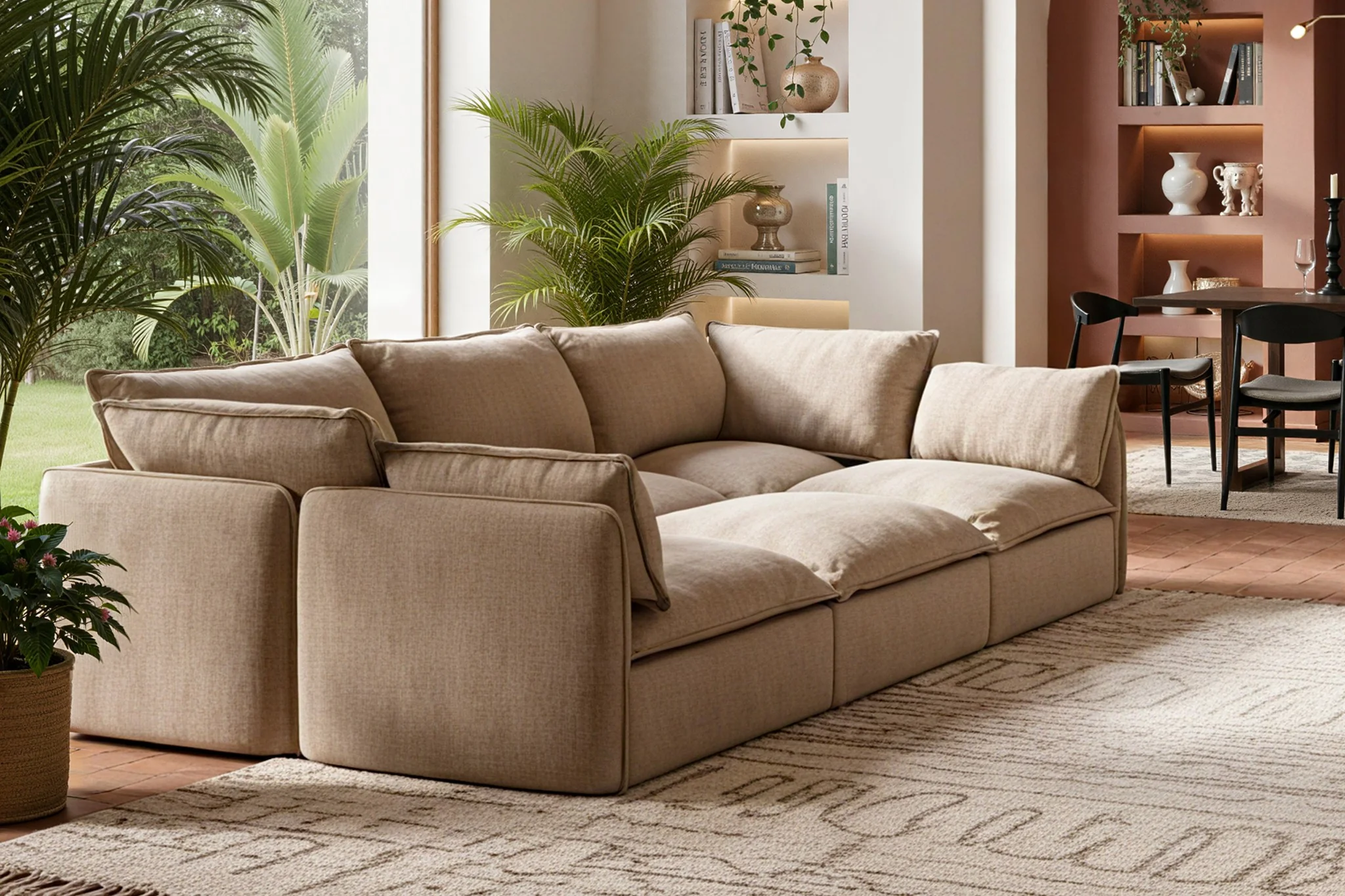 Vensa Modular Reversible Sectional Cloud Couch - Image 76
