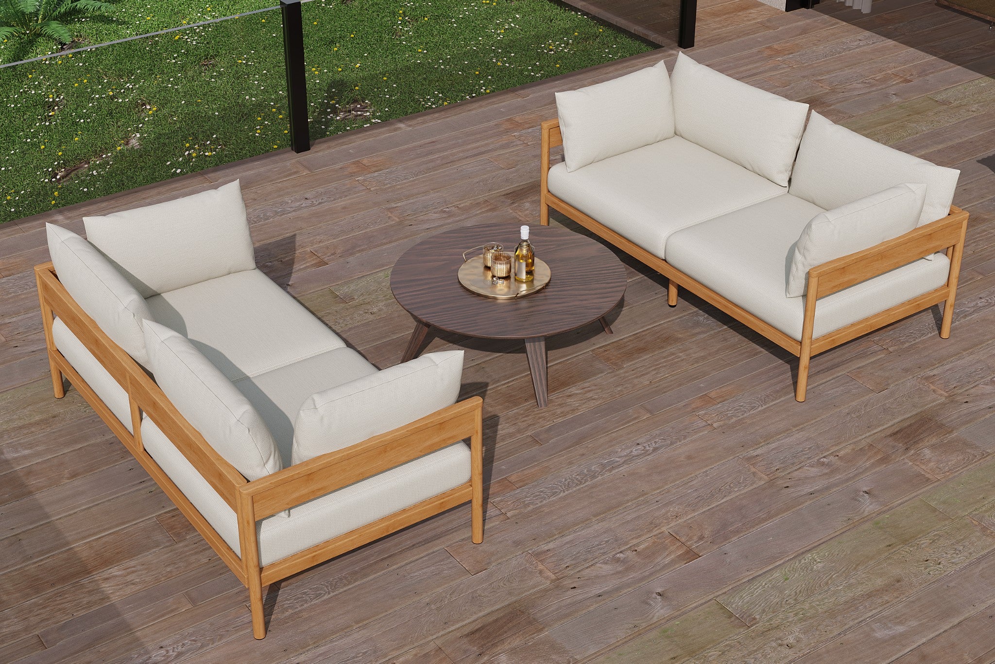 Vento Outdoor Modular Sectional Sofa Set - Image 26