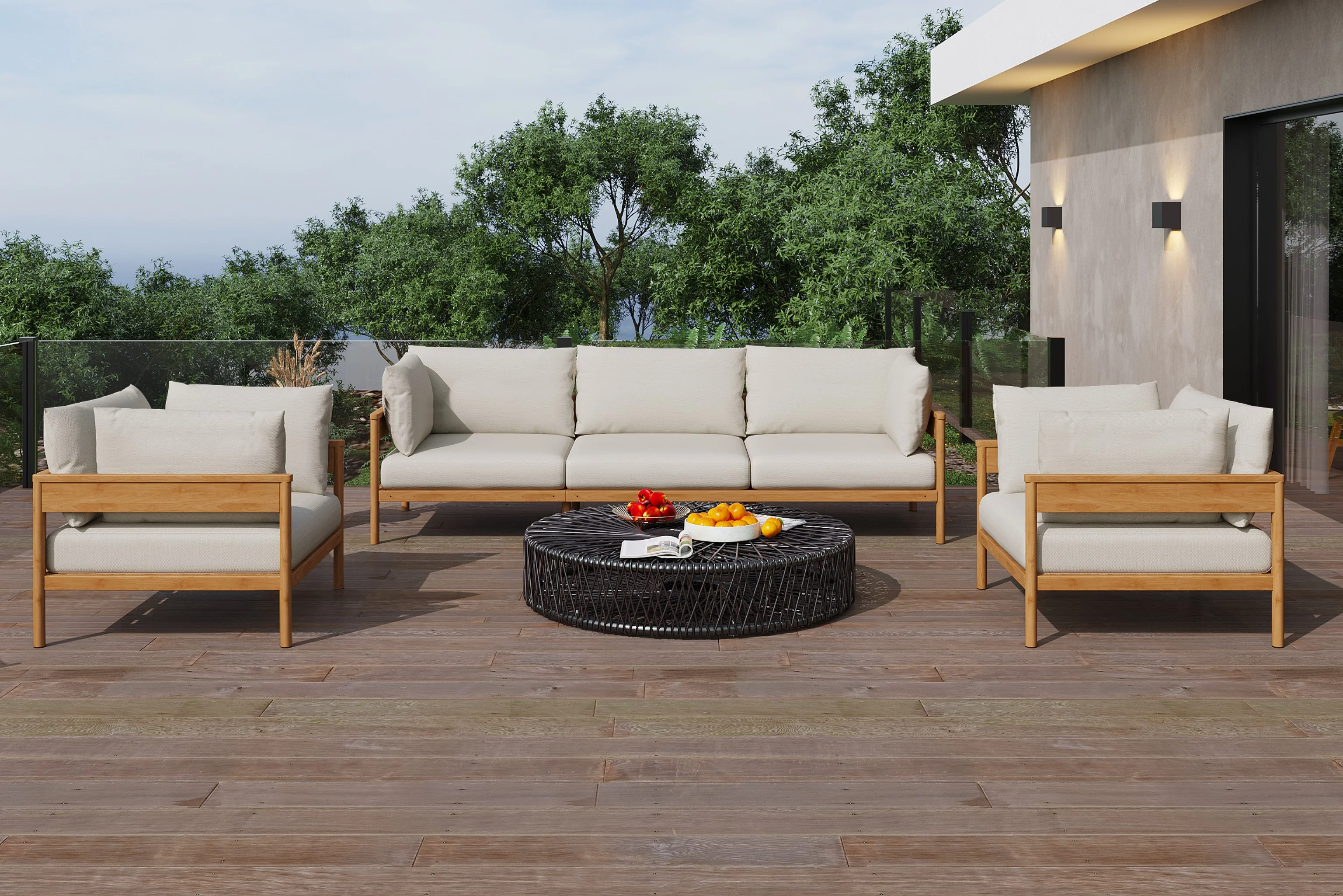 Vento Outdoor Modular Sectional Sofa Set - Image 39