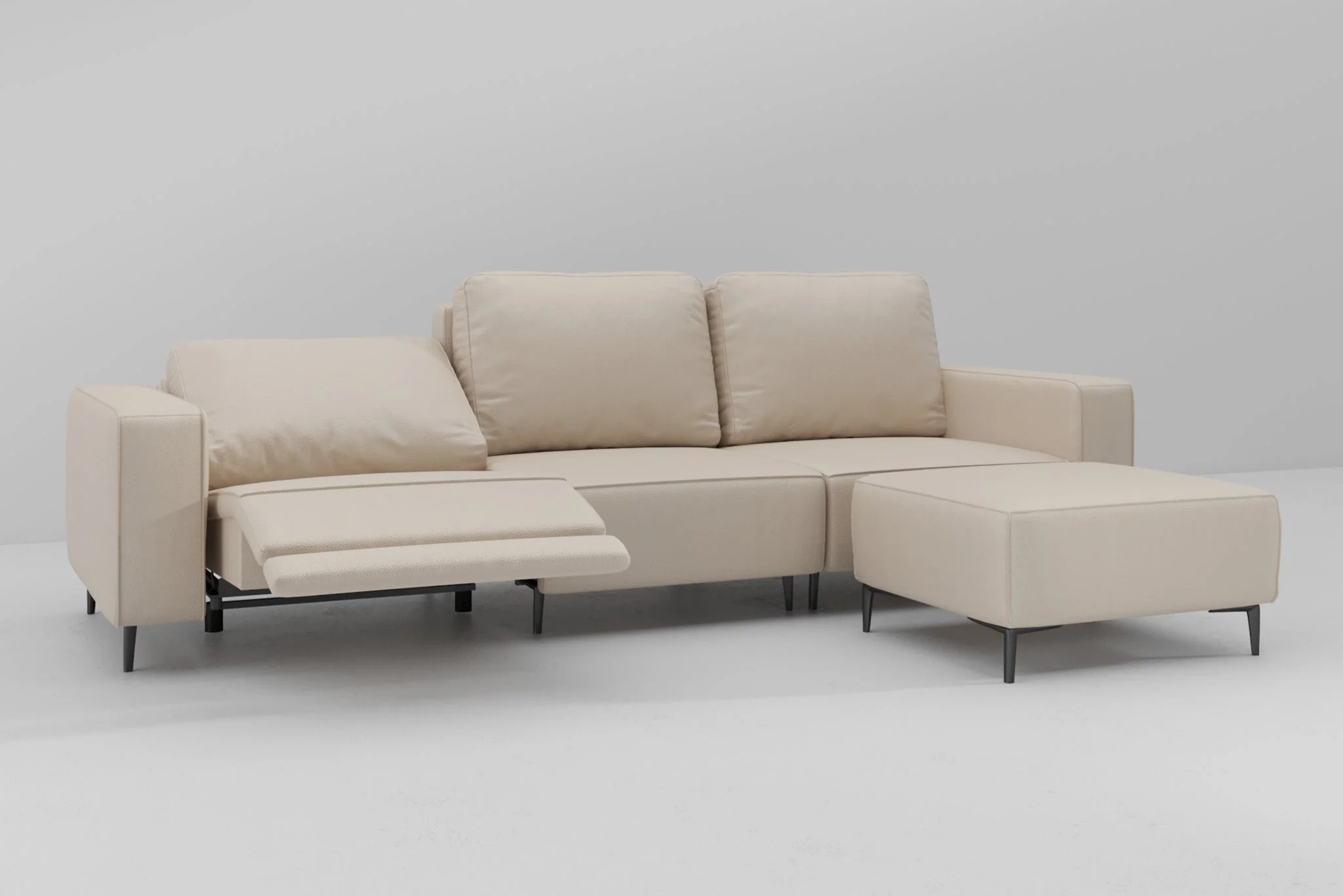 Virelo Dual-Power Reclining Sofa with Ottoman - Image 14