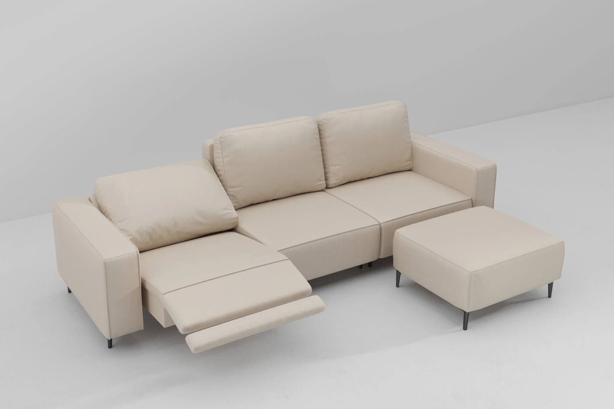 Virelo Dual-Power Reclining Sofa with Ottoman - Image 15