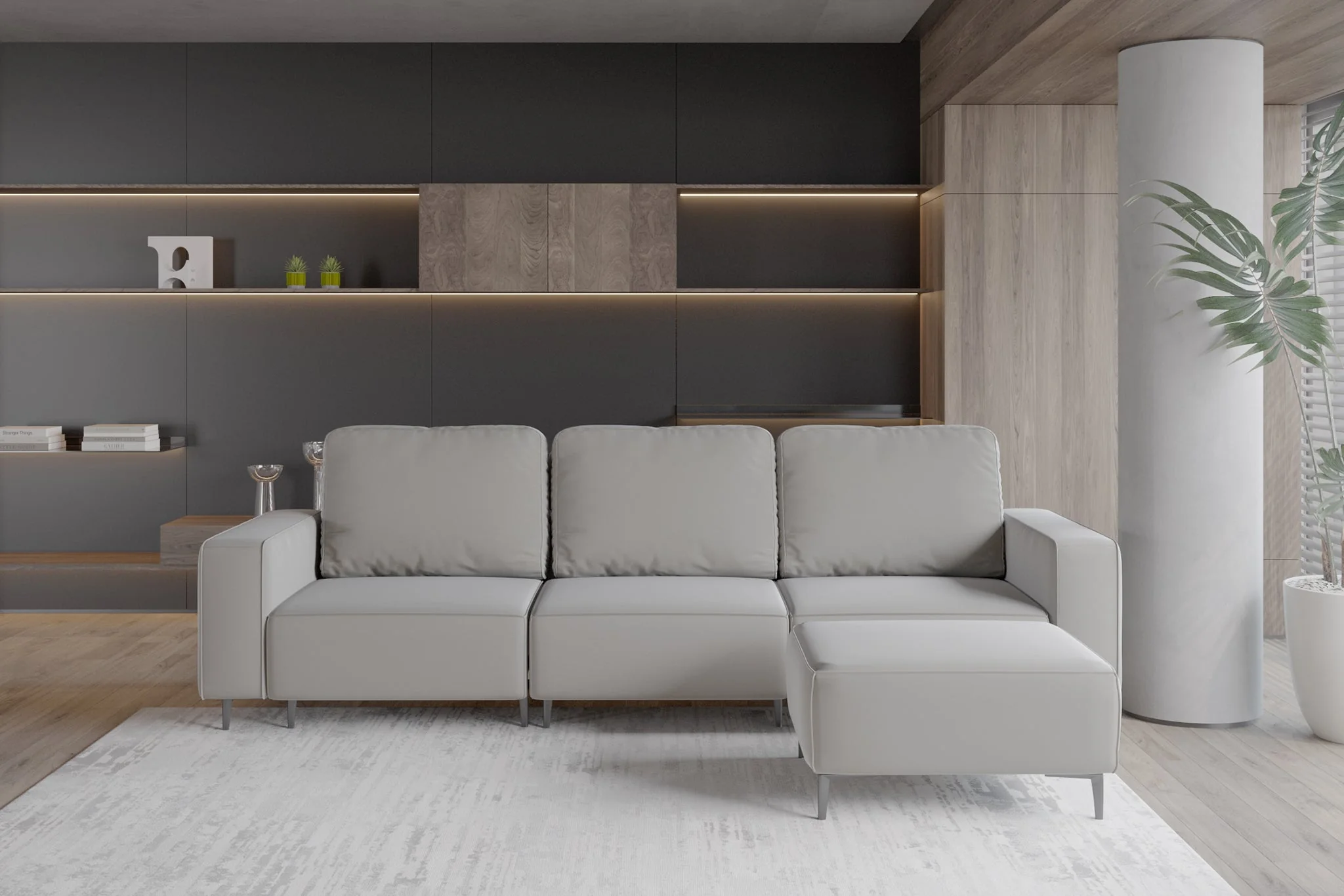 Virelo Dual-Power Reclining Sofa with Ottoman - Image 18