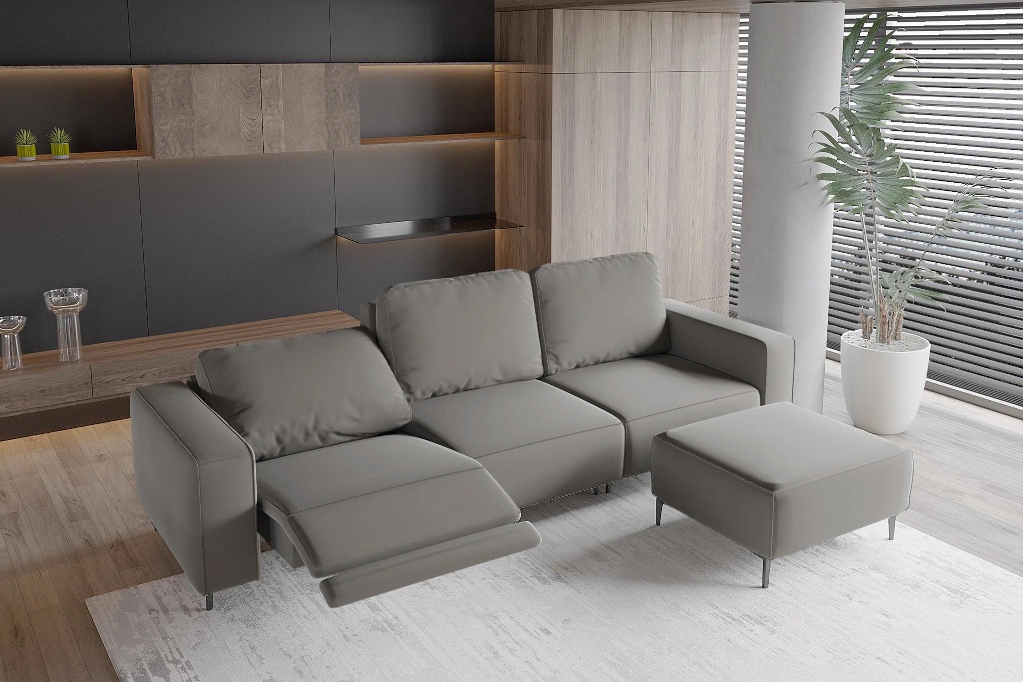 Virelo Dual-Power Reclining Sofa with Ottoman - Image 25