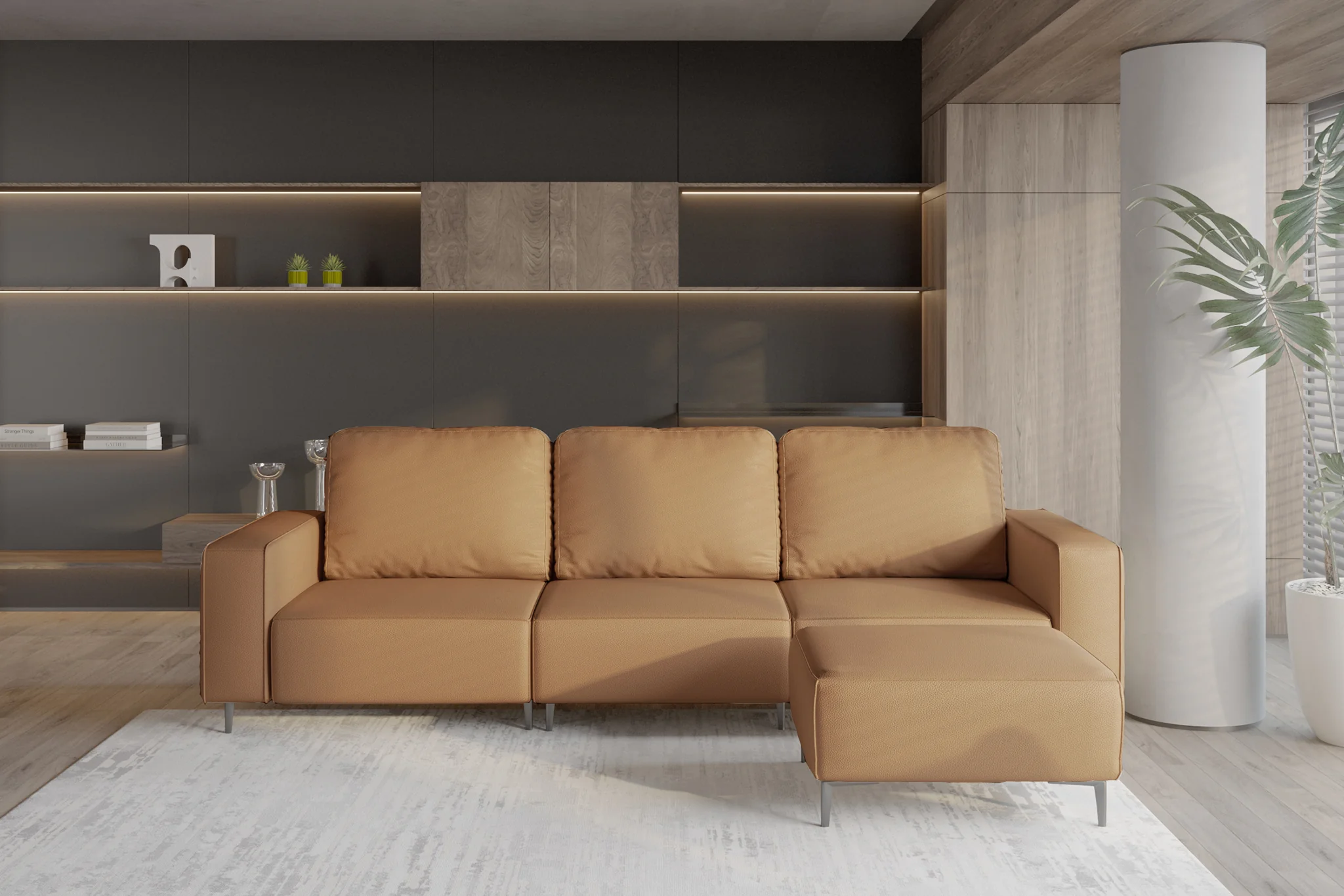 Virelo Dual-Power Reclining Sofa with Ottoman - Image 3