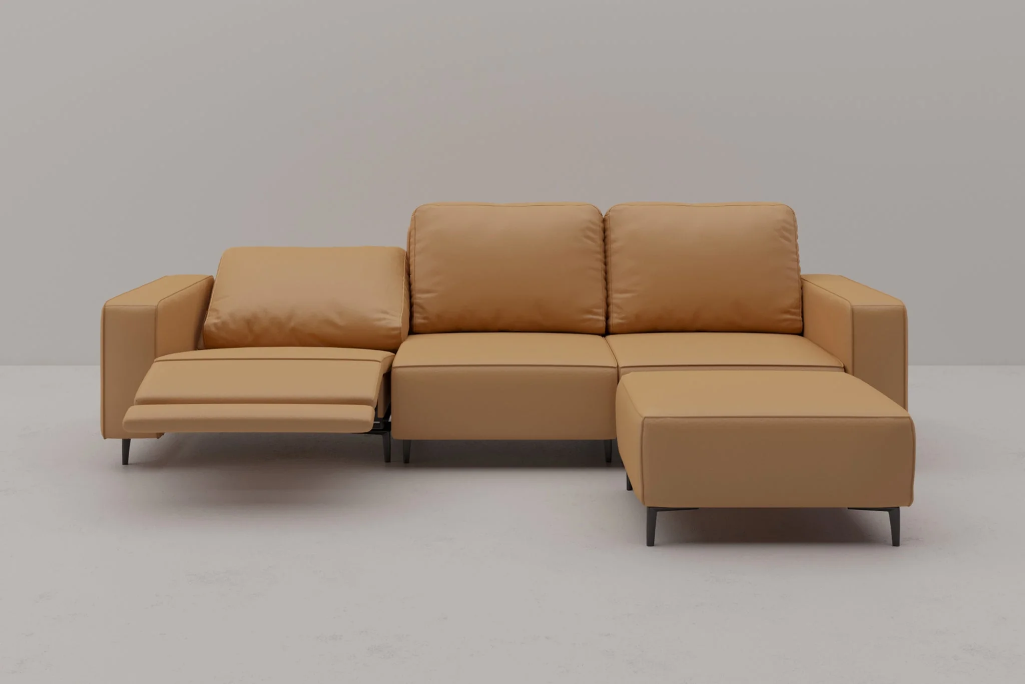 Virelo Dual-Power Reclining Sofa with Ottoman - Image 4