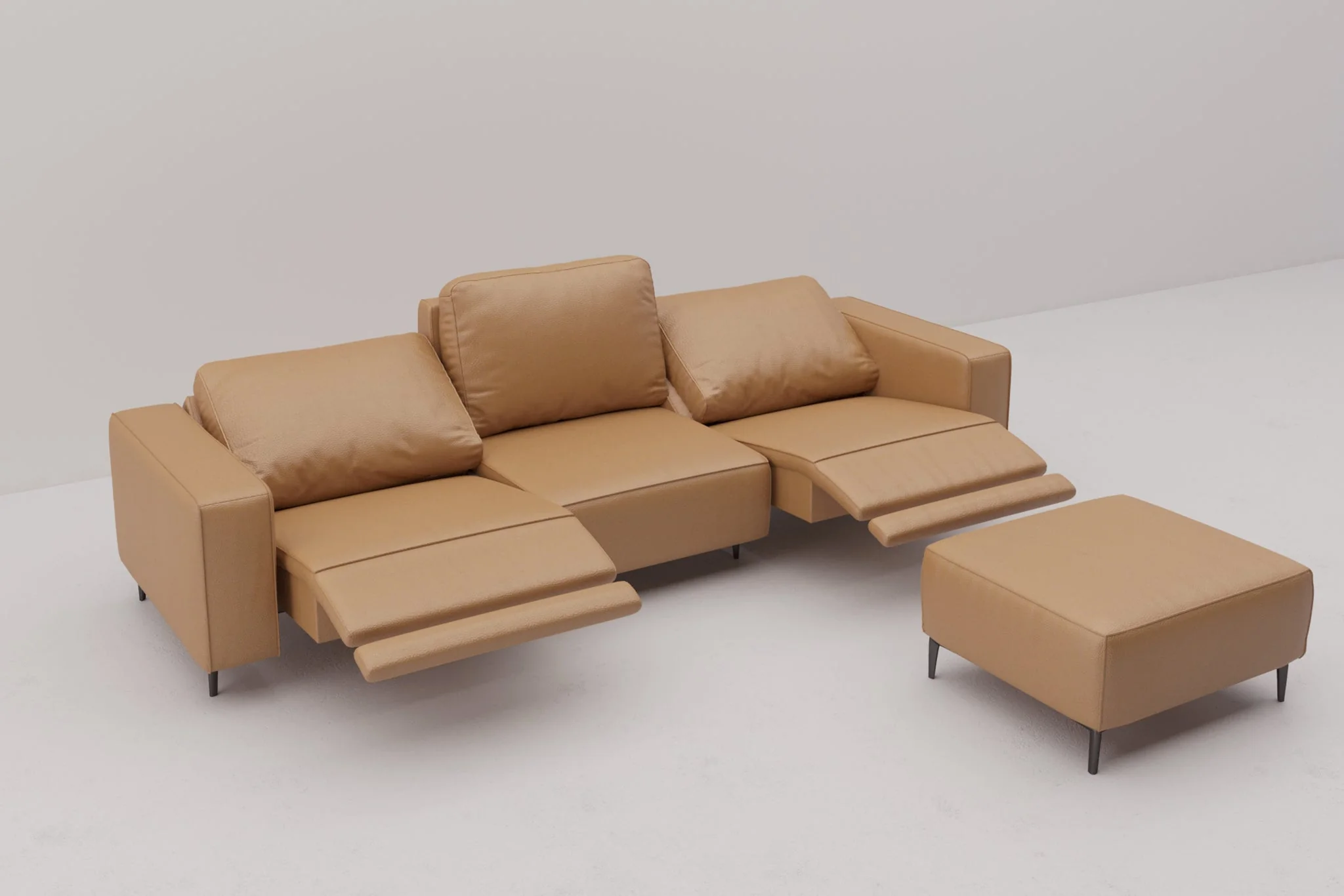Virelo Dual-Power Reclining Sofa with Ottoman - Image 5